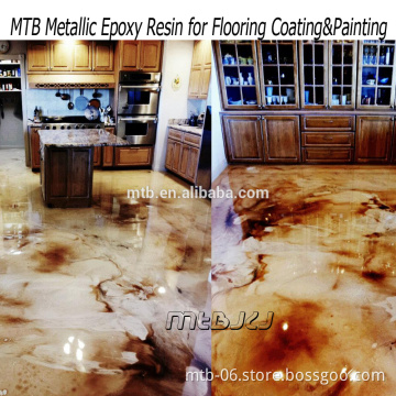 Metalic epoxy resin for floor coating, epoxy primer, clear epoxy for top coat